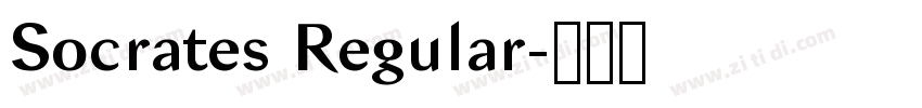 Socrates Regular字体转换